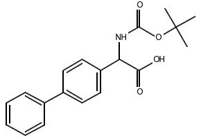 2-([1,1'-Biphenyl]-4-yl)-2-((tert-butoxycarbonyl)amino)acetic acid, 369403-44-1, undefined, 