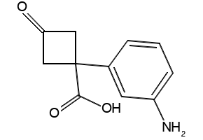 1-(3-Aminophenyl)-3-oxocyclobutane-1-carboxylic acid, 1698413-24-9, undefined, 