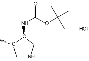 tert-Butyl (3R,4S)-4-methylpyrrolidin-3-ylcarbamate hydrochloride, 2173637-27-7, undefined, 
