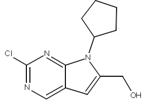 (2-Chloro-7-cyclopentyl-7H-pyrrolo[2,3-d]pyrimidin-6-yl)methanol, 1374639-77-6, undefined, 