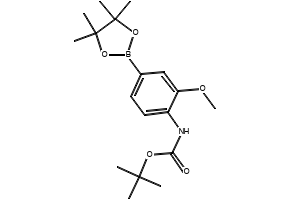 tert-Butyl (2-methoxy-4-(4,4,5,5-tetramethyl-1,3,2-dioxaborolan-2-yl)phenyl)carbamate, 262433-02-3, undefined, 
