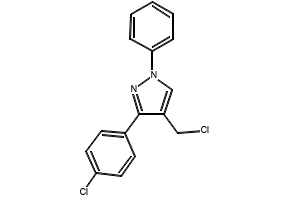 4-(Chloromethyl)-3-(4-chlorophenyl)-1-phenyl-1H-pyrazole, 55432-06-9, undefined, 