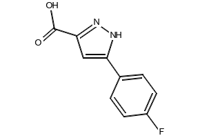 3-(4-Fluorophenyl)-1H-pyrazole-5-carboxylic acid, 870704-22-6, undefined, 