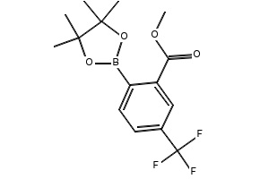 Methyl 2-(4,4,5,5-tetramethyl-1,3,2-dioxaborolan-2-yl)-5-(trifluoromethyl)benzoate, 873846-89-0, undefined, 