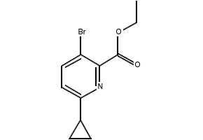 Ethyl 3-bromo-6-cyclopropylpicolinate, 908833-44-3, undefined, 