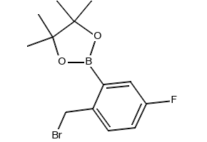 2-(2-(Bromomethyl)-5-fluorophenyl)-4,4,5,5-tetramethyl-1,3,2-dioxaborolane, 1030832-39-3, undefined, 