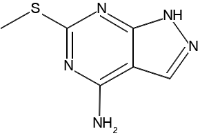6-(Methylthio)-1H-pyrazolo[3,4-d]pyrimidin-4-amine, 5444-29-1, undefined, 