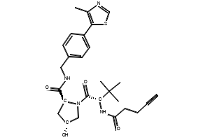 (2S,4R)-1-((S)-3,3-Dimethyl-2-(pent-4-ynamido)butanoyl)-4-hydroxy-N-(4-(4-methylthiazol-5-yl)benzyl)pyrrolidine-2-carboxamide, 2949430-77-5, undefined, 