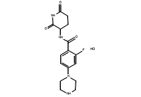 N-(2,6-Dioxopiperidin-3-yl)-2-fluoro-4-(piperazin-1-yl)benzamide hydrochloride, 2903424-50-8, undefined, 