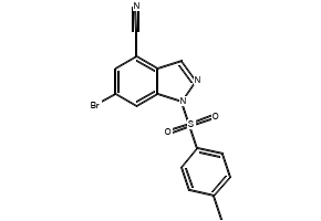 6-Bromo-1-(4-methylbenzenesulfonyl)-1H-indazole-4-carbonitrile, 1245464-56-5, undefined, 