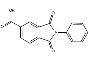 1,3-Dioxo-2-phenylisoindoline-5-carboxylic acid, 4649-27-8, undefined, 