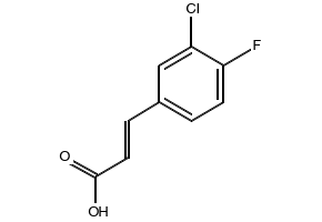 3-Chloro-4-fluorocinnamic acid, 155814-22-5, undefined, 