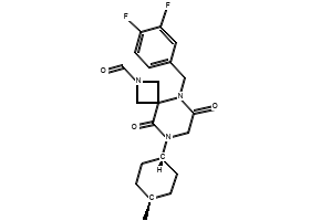 5-(3,4-Difluorobenzyl)-8-(trans-4-methylcyclohexyl)-6,9-dioxo-2,5,8-triazaspiro[3.5]nonane-2-carbaldehyde, 2830607-59-3, undefined, 