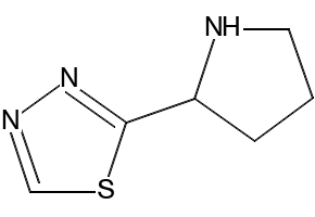 2-(Pyrrolidin-2-yl)-1,3,4-thiadiazole, 1392213-60-3, undefined, 