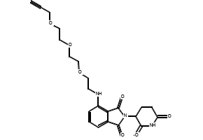 2-(2,6-Dioxopiperidin-3-yl)-4-((2-(2-(2-(prop-2-yn-1-yloxy)ethoxy)ethoxy)ethyl)amino)isoindoline-1,3-dione, 2138439-57-1, undefined, 