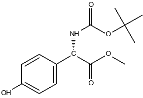 (S)-Methyl 2-((tert-butoxycarbonyl)amino)-2-(4-hydroxyphenyl)acetate, 225517-15-7, undefined, 