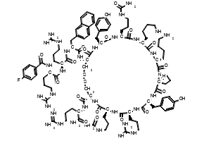 (3S,6S,9S,12R,17R,20S,23S,26S,29R,34aS)-N-((S)-1-Amino-5-guanidino-1-oxopentan-2-yl)-26,29-bis(4-aminobutyl)-17-((S)-2-((S)-2-((S)-2-(4-fluorobenzamido)-5-guanidinopentanamido)-5-guanidinopentanamido)-3-(naphthalen-2-yl)propanamido)-6-(3-guanidinopropyl)-3,20-bis(4-hydroxybenzyl)-1,4,7,10,18,21,24,27,30-nonaoxo-9,23-bis(3-ureidopropyl)triacontahydro-1H,16H-pyrrolo[2,1-p][1,2]dithia[5,8,11,14,17,20,23,26,29]nonaazacyclodotriacontine-12-carboxamide