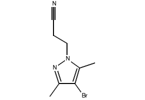 3-(4-Bromo-3,5-dimethyl-1H-pyrazol-1-yl)propanenitrile, 90006-21-6, undefined, 