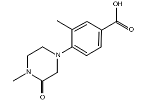 3-Methyl-4-(4-methyl-3-oxopiperazin-1-yl)benzoic acid, 1465465-41-1, undefined, 