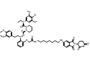 (1R)-3-(3,4-Dimethoxyphenyl)-1-(2-(2-((8-((2-(2,6-dioxopiperidin-3-yl)-1,3-dioxoisoindolin-5-yl)amino)octyl)amino)-2-oxoethoxy)phenyl)propyl (2S)-1-((S)-2-(3,4,5-trimethoxyphenyl)butanoyl)piperidine-2-carboxylate, 2265886-81-3, undefined, 