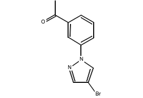 1-(3-(4-Bromo-1H-pyrazol-1-yl)phenyl)ethanone, 1517800-84-8, undefined, 