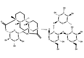 (4R,4aS,6aR,9S,11aR,11bS)-(2S,3R,4S,5S,6R)-3,4,5-Trihydroxy-6-(hydroxymethyl)tetrahydro-2H-pyran-2-yl 9-(((2S,3R,4S,5R,6R)-5-hydroxy-6-(hydroxymethyl)-4-(((2S,3R,4S,5S,6R)-3,4,5-trihydroxy-6-(hydroxymethyl)tetrahydro-2H-pyran-2-yl)oxy)-3-(((2S,3R,4R,5R,6S)-3,4,5-trihydroxy-6-methyltetrahydro-2H-pyran-2-yl)oxy)tetrahydro-2H-pyran-2-yl)oxy)-4,11b-dimethyl-8-methylenetetradecahydro-6a,9-methanocyclohepta[a]naphthalene-4-carboxylate