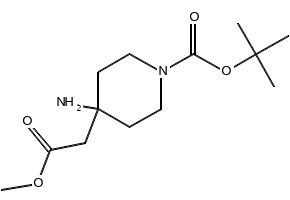 tert-Butyl 4-amino-4-(2-methoxy-2-oxoethyl)piperidine-1-carboxylate, 362703-57-9, undefined, 