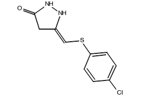 5-(((4-Chlorophenyl)thio)methyl)-2,4-dihydro-3H-pyrazol-3-one, 219765-67-0, undefined, 