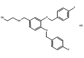 2-((3,4-Bis((4-fluorobenzyl)oxy)benzyl)amino)ethanol hydrochloride, 2375193-43-2, undefined, 