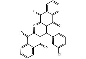3,3'-((3-Chlorophenyl)methylene)bis(4-hydroxynaphthalene-1,2-dione), 1207380-27-5, undefined, 