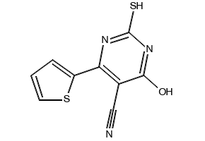 2-Mercapto-6-oxo-4-(thiophen-2-yl)-1,6-dihydropyrimidine-5-carbonitrile, 109532-65-2, undefined, 