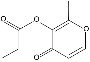 2-Methyl-4-oxo-4H-pyran-3-yl propionate