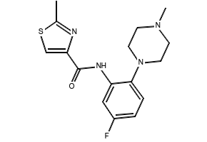 N-(5-Fluoro-2-(4-methylpiperazin-1-yl)phenyl)-2-methylthiazole-4-carboxamide, 1333666-88-8, undefined, 