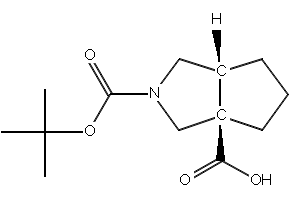 rel-2-(tert-Butoxycarbonyl)octahydrocyclopenta[c]pyrrole-3a-carboxylic acid, 1445951-33-6, undefined, 