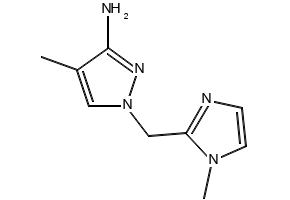 4-Methyl-1-((1-methyl-1H-imidazol-2-yl)methyl)-1H-pyrazol-3-amine, 2137999-05-2, undefined, 
