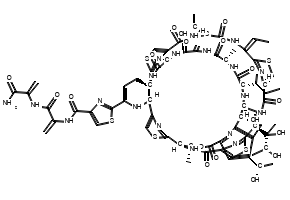 N-[(7R,8S)-2-Carboxy-7,8-dihydro-8-hydroxy-4-[(1S)-1-hydroxyethyl]-7-quinolinyl]-L-isoleucyl-L-alanyl-2,3-didehydroalanyl-L-alanyl-2-[(4aR,11S,14Z,18S,21S,28S,32aS)-4a-amino-21-[(1S,2R)-1,2-dihydroxy-1-methylpropyl]-14-ethylidene-3,4,4a,9,10,11,12,13,14,18,19,20,21,27,28,32a-hexadecahydro-11,28-bis[(1R)-1-hydroxyethyl]-9,12,19,26-tetraoxo-17H,26H-8,5:18,15:25,22:32,29-tetranitrilo-5H,15H-pyrido[3,2-m][1,11,17,24,4,7,20,27]tetrathiatetraazacyclotriacontin-2-yl]-4-thiazolecarbonyl-2,3-didehydroalanyl-2,3-didehydro-alaninamide,(1→528)-lactone