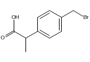 2-(4-(Bromomethyl)phenyl)propanoic acid, 111128-12-2, undefined, 