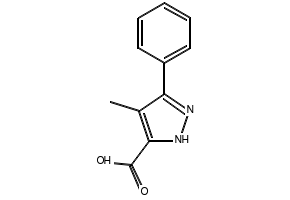 4-Methyl-3-phenyl-1H-pyrazole-5-carboxylic acid, 879770-33-9, undefined, 