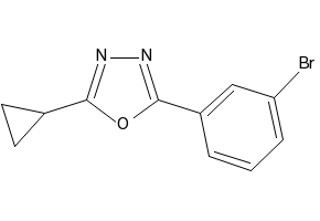 2-(3-Bromophenyl)-5-cyclopropyl-1,3,4-oxadiazole, 39959-43-8, undefined, 