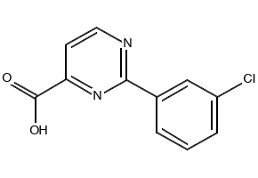 2-(3-Chlorophenyl)pyrimidine-4-carboxylic acid, 1216604-60-2, undefined, 