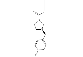 Tert-butyl (S)-3-((4-fluorophenyl)thio)pyrrolidine-1-carboxylate, 1289584-88-8, undefined, 