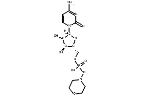 ((2R,3S,4R,5R)-5-(4-Amino-2-oxopyrimidin-1(2H)-yl)-3,4-dihydroxytetrahydrofuran-2-yl)methyl morpholino hydrogen phosphate, 64122-42-5, undefined, 
