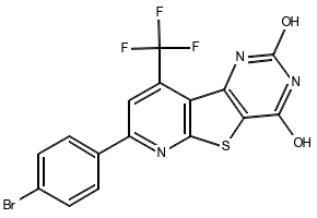 7-(4-Bromophenyl)-9-(trifluoromethyl)pyrido[3',2':4,5]thieno[3,2-d]pyrimidine-2,4(1H,3H)-dione, 2781958-38-9, undefined, 