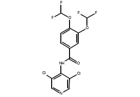 N-(3,5-dichloropyridin-4-yl)-3,4-bis(difluoromethoxy)benzamide, 162401-30-1, undefined, 