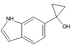 1-(1H-Indol-6-yl)cyclopropanol, 1891321-97-3, undefined, 