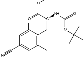 (S)-methyl 2-((tert-butoxycarbonyl)amino)-3-(4-cyano-2,6-dimethylphenyl)propanoate, 1227311-10-5, undefined, 