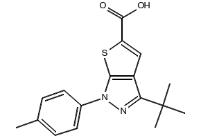 3-(tert-Butyl)-1-(p-tolyl)-1H-thieno[2,3-c]pyrazole-5-carboxylic acid, 1284848-13-0, undefined, 