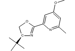(S)-4-(tert-Butyl)-2-(4-methoxy-6-methylpyridin-2-yl)-4,5-dihydrooxazole, 235742-75-3, undefined, 