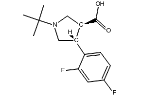 (3S,4R)-1-tert-Butyl-4-(2,4-difluorophenyl)pyrrolidine-3-carboxylic acid