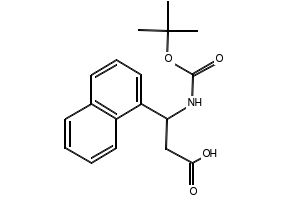 3-((tert-Butoxycarbonyl)amino)-3-(naphthalen-1-yl)propanoic acid, 268209-95-6, undefined, 